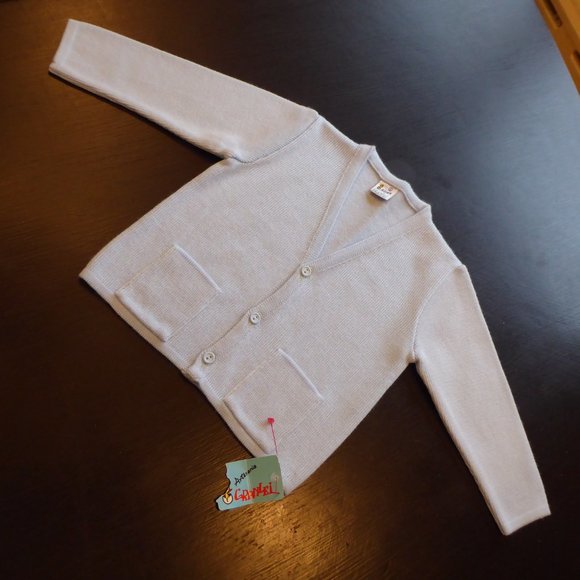 Artesania Granlei Little Boy Size 2 Light Blue Dressy Knit Sweater Cardigan - Picture 8 of 12